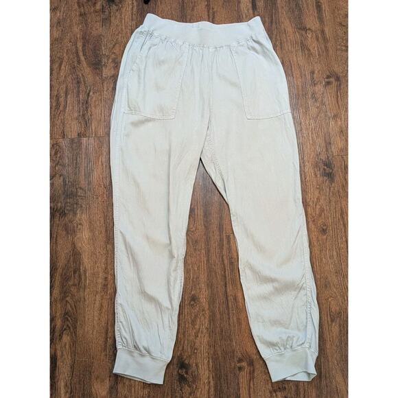 Faherty Joggers Medium Grey Arlie Day Pant Tencel Linen Cotton Casual Coastal - Picture 2 of 7